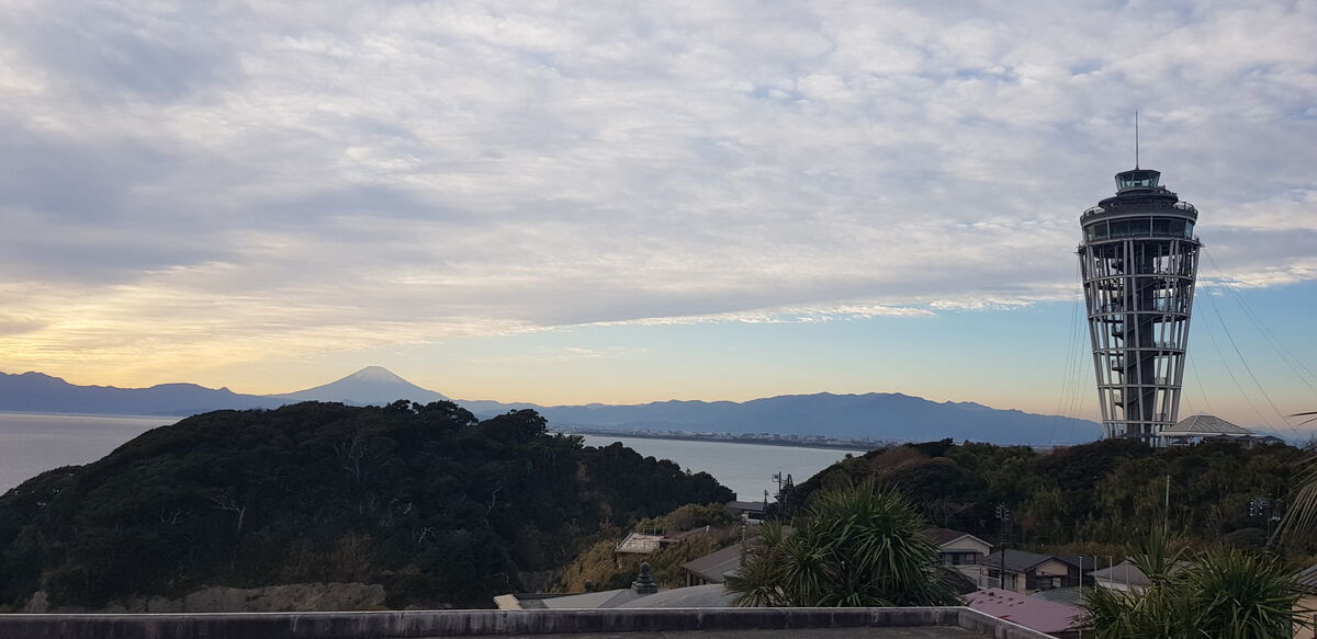 Enoshima view of mount Fuji