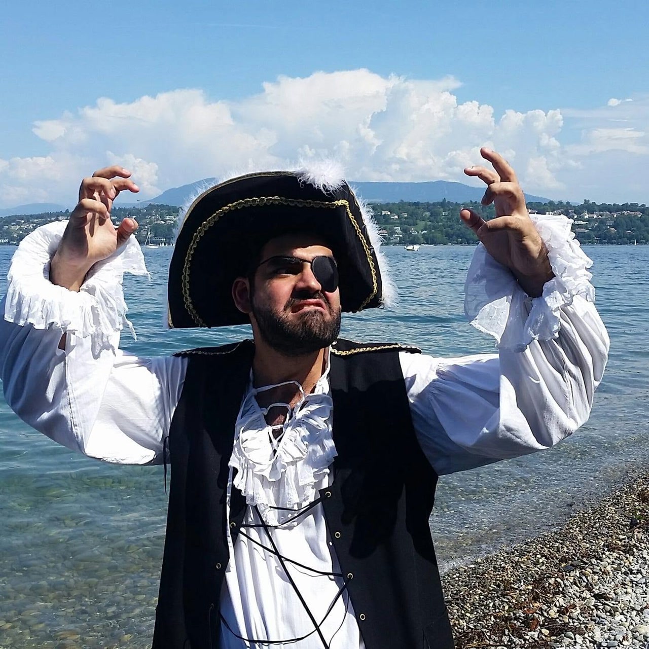 Elias dressed as a pirate