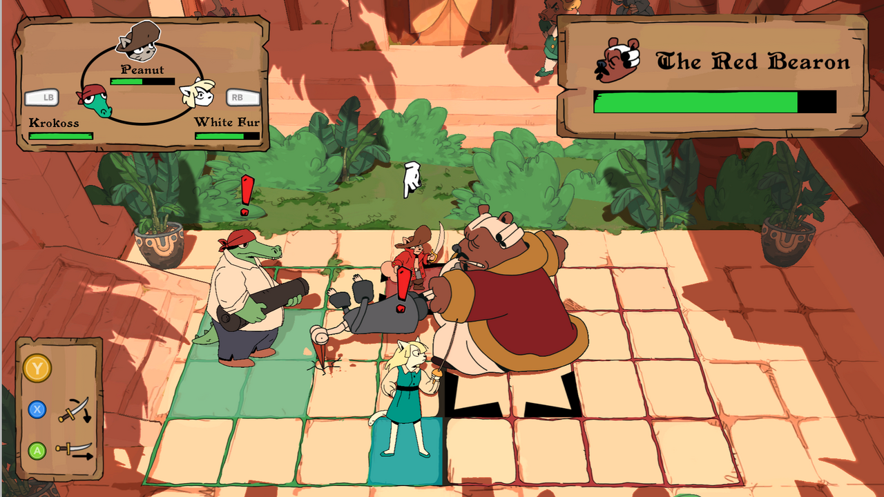 A ground battle in Soup Raiders